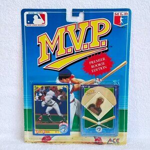 Sealed 1990 MLB Toronto Blue Jays MVP John Olerud Rookie Card & Pin BNIP!!